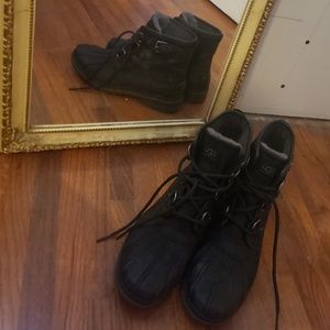 Laced ankle ugg boots